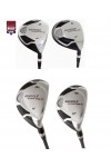 AGXGOLF LADIES MAGNUM XS WOODS (3 & 5)  AND 3 & 4 HYBRID IRONS SET: with LADY FLEX GRAPHITE SHAFTS and HEAD COVERS